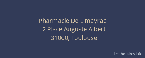 Pharmacie De Limayrac