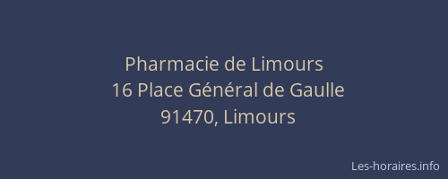 Pharmacie de Limours