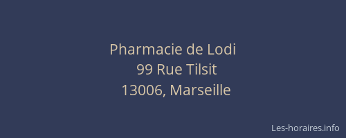 Pharmacie de Lodi