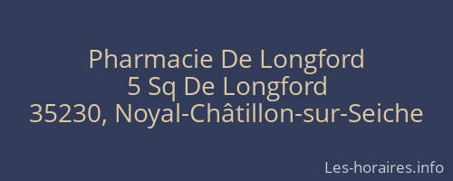 Pharmacie De Longford