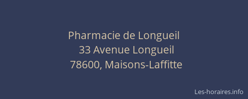 Pharmacie de Longueil