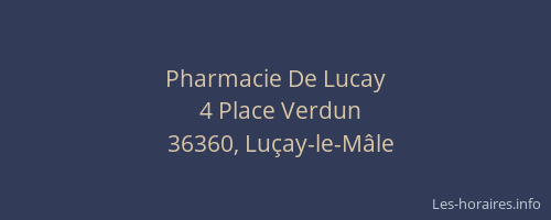 Pharmacie De Lucay