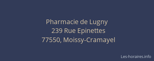 Pharmacie de Lugny
