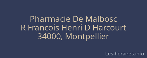 Pharmacie De Malbosc