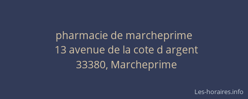 pharmacie de marcheprime