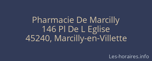 Pharmacie De Marcilly