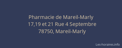 Pharmacie de Mareil-Marly