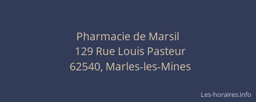 Pharmacie de Marsil