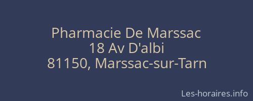 Pharmacie De Marssac