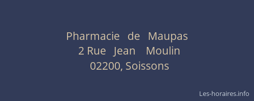 Pharmacie   de   Maupas