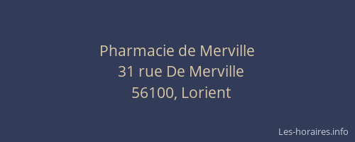 Pharmacie de Merville