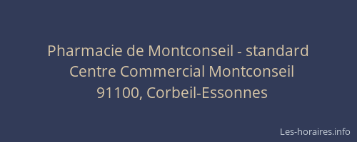 Pharmacie de Montconseil - standard