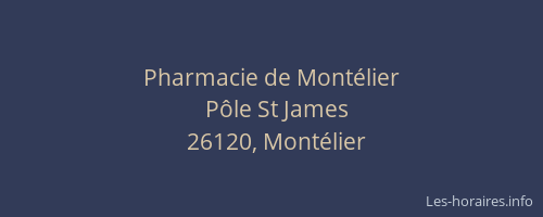 Pharmacie de Montélier