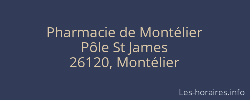 Pharmacie de Montélier