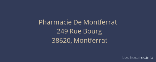 Pharmacie De Montferrat