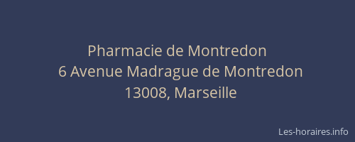 Pharmacie de Montredon