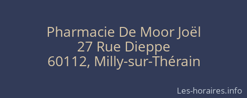 Pharmacie De Moor Joël