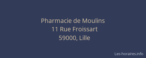 Pharmacie de Moulins