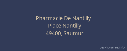 Pharmacie De Nantilly