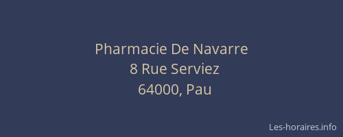 Pharmacie De Navarre