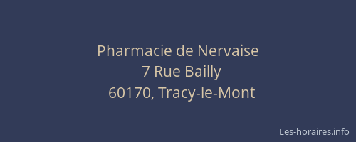 Pharmacie de Nervaise