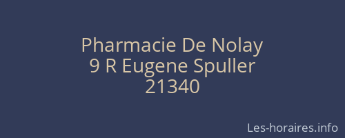 Pharmacie De Nolay