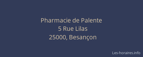 Pharmacie de Palente