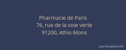 Pharmacie de Paris