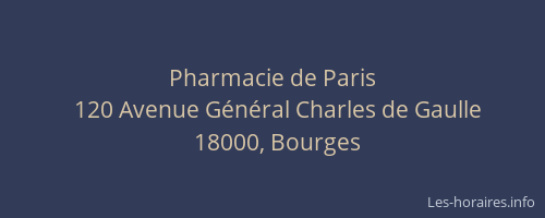 Pharmacie de Paris