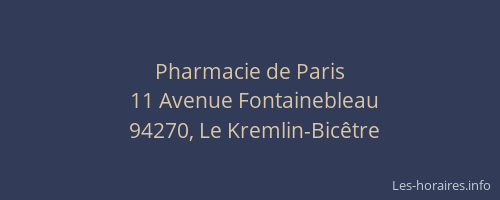 Pharmacie de Paris
