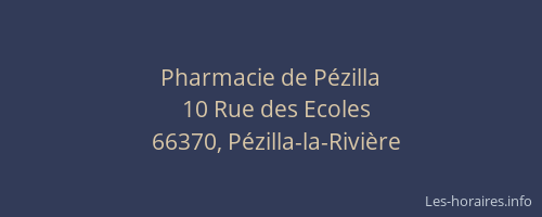 Pharmacie de Pézilla