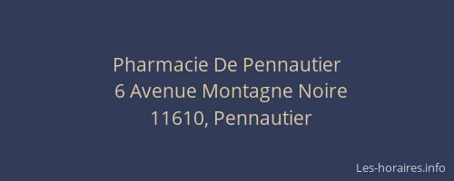 Pharmacie De Pennautier
