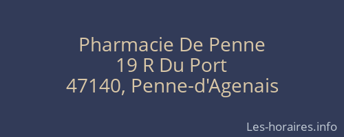 Pharmacie De Penne