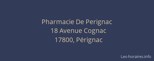 Pharmacie De Perignac