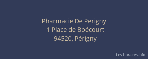 Pharmacie De Perigny
