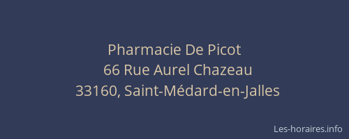 Pharmacie De Picot
