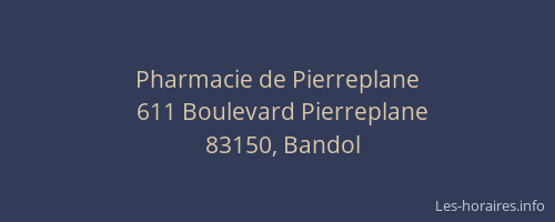 Pharmacie de Pierreplane