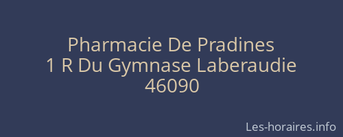 Pharmacie De Pradines
