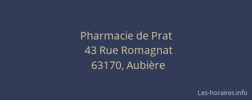 Pharmacie de Prat