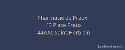 Pharmacie de Preux