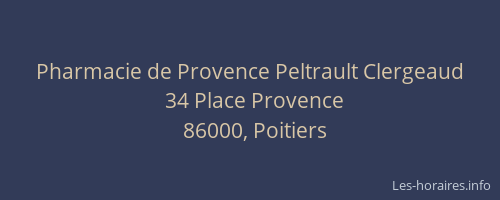 Pharmacie de Provence Peltrault Clergeaud