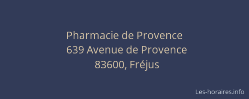 Pharmacie de Provence