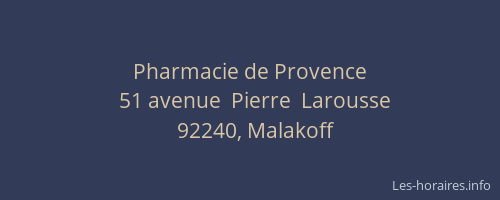 Pharmacie de Provence