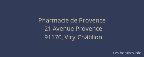 Pharmacie de Provence