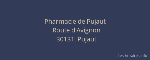 Pharmacie de Pujaut