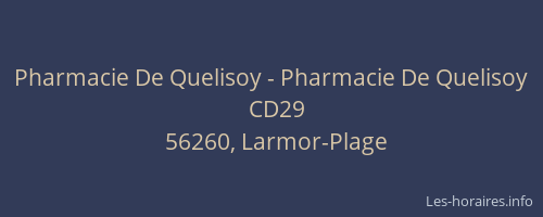 Pharmacie De Quelisoy - Pharmacie De Quelisoy