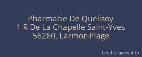 Pharmacie De Quelisoy
