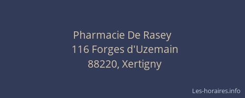 Pharmacie De Rasey