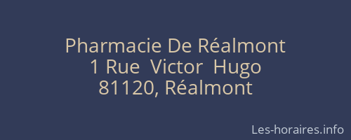Pharmacie De Réalmont
