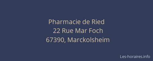 Pharmacie de Ried
